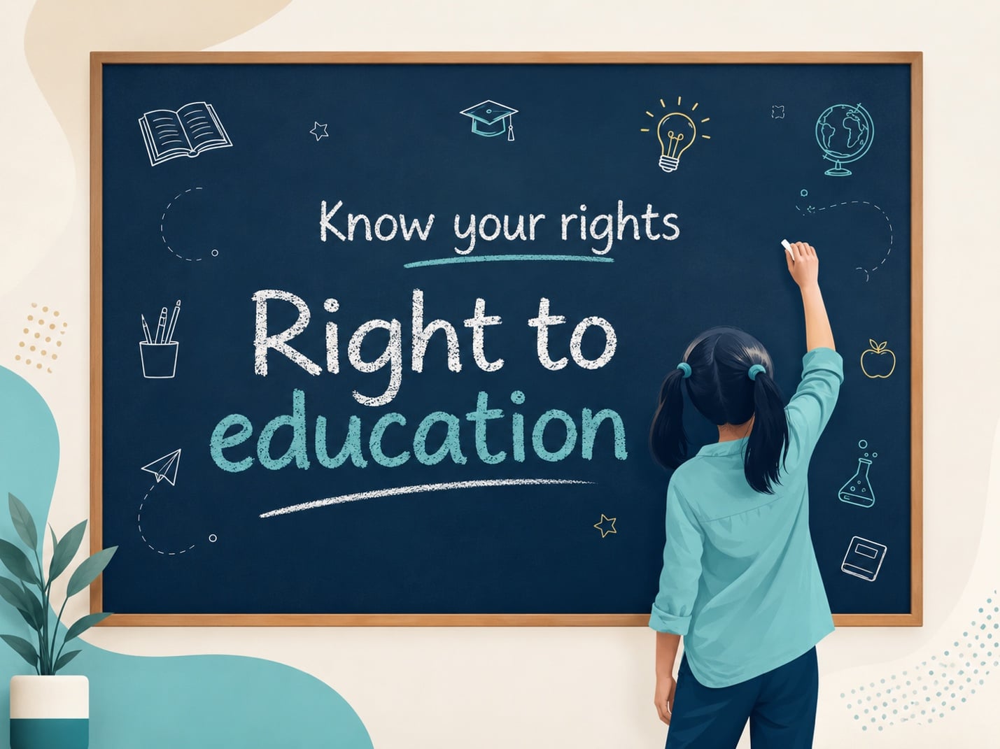 A parent and young person reviewing education rights, SEND support and EHCP provision with notes on school and local authority responsibilities.